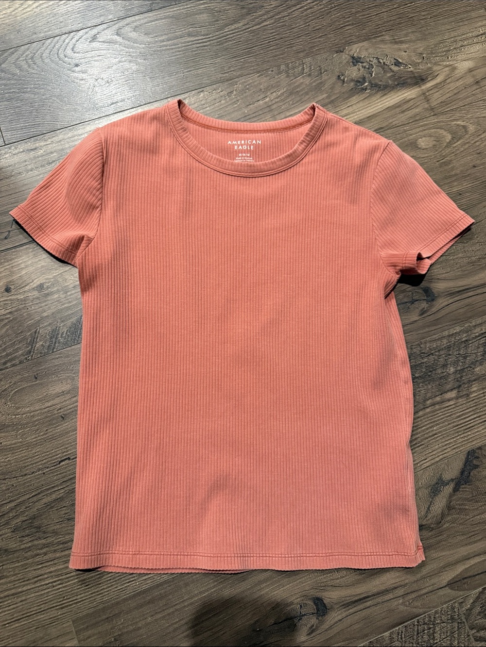 American Eagle Outfitters Short Sleeve Ribbed Tee